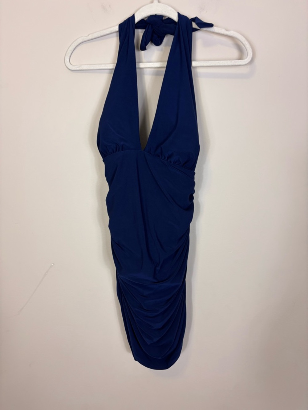 Magicsuit‎ Navy V Neck Halter Tankini Swimsuit Top US 16
